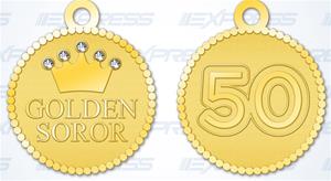 Golden Soror Medallion Bracelet